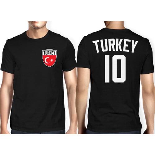 New 2019 Fashion 100% Cotton For Man Shirts Turkey Soccers Footballer Sporterneon T Shirts