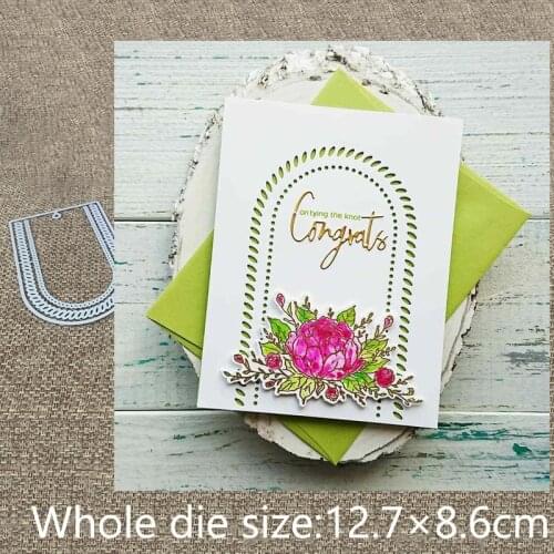 New Design Craft Metal stencil mold Cutting Dies lace ovals tag decoration scrapbook die cuts Album Paper Card Craft Embossing