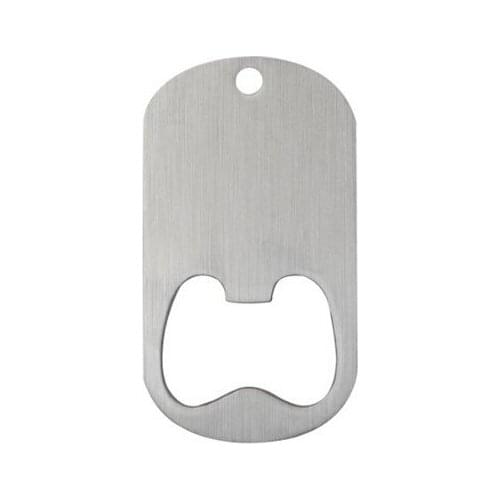 Wholesale Middle Slot Dog Tag Bottle Openers Stainless Steel hot sales Middle Slot Dog Tag Stainless Steel tag FH890309