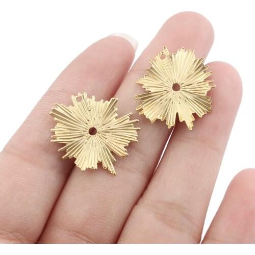 20pcs New Raw Brass Leaf Charms Leaves Earring Hanging Charms Handmade Earrings Jewelry Findings Aceessories