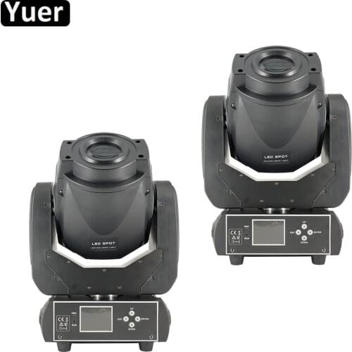 2Pcs/Lot 90W Gobo LED Moving Head Light 3 Face Prism DMX512 Controller LCD Display DJ Spot Beam Light For Stage Disco club Party