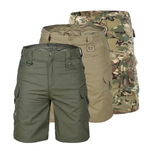 Men loose scratch-resistant wear-resistant tactical shorts summer Outdoor Climbing Training Hiking Quick Dry Camouflage Shorts