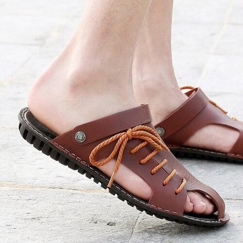 Outdoor sport sandals verano heren cuir sandalle sandalsslippers homme men sandalias cuire playa vietnam de masculina ete cuero