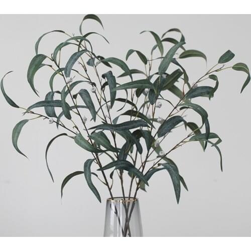 VILLAS Artificial Eucalyptus Leaves Fake Foliage Autumn Color for Vase,Home Garden Wedding Holiday Greenery Decor