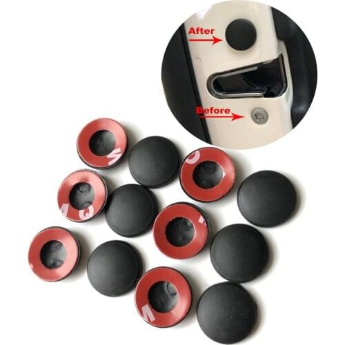 12pcs Car Door Lock Screw Cover For Nissan Quest GT-R 370Z Note Sway Micra Pulsar Maxima Terra KICKS IMQ Rogue Xmotion ARMADA