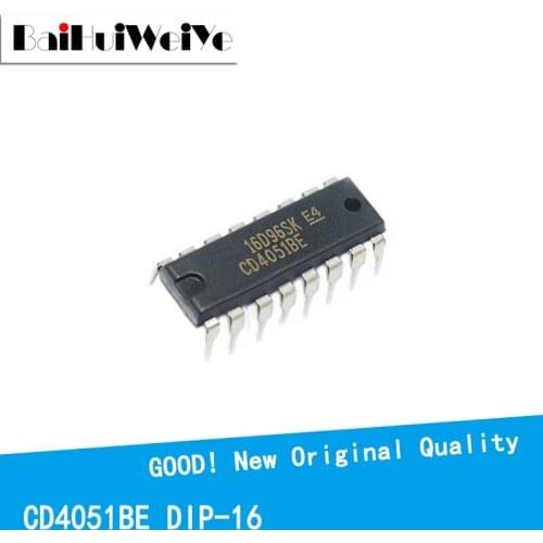 10PCS/LOT CD4051BE CD4051 4051BE DIP-16 4051 New Original IC Good Quality Chipset In Stock DIP16