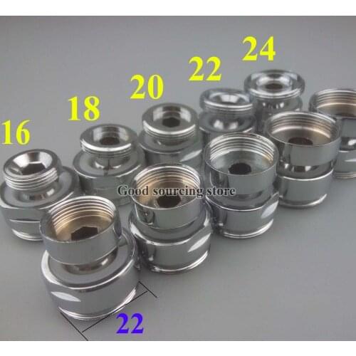 12/14/16/18/20/22/24mm 360 degree swivel nozzle adapter Male Female brass kitchen faucet adapter