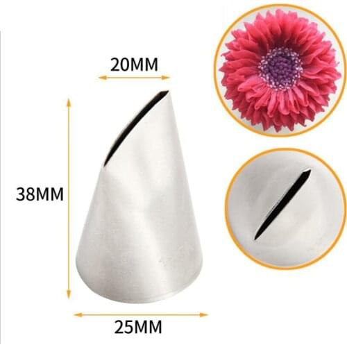 #125K Austin Rose Petal Piping Nozzle Tip Stainless Steel Cup Cake Decorating Pastry Nozzles For Cream