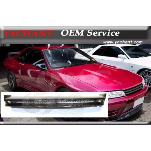 Car Styling Carbon Fiber Front Grille Fit For 1989-1994 Skyline R32 GTR OEM Style Front Grille Mesh