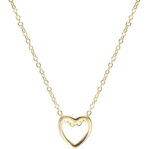 BraceletTrendy Fashion Stainless Steel Hollow Love Long Pendant Love Clavicle Chain Personality Creative Jewelry Womens Jewelry