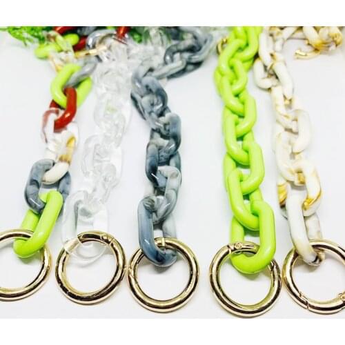 1pcs 55cm Long Fashion Acrylic Chain Buckles Diverse Styles Decoration Chain for Handbag Shoulder Bag Purse Hardware Accessories