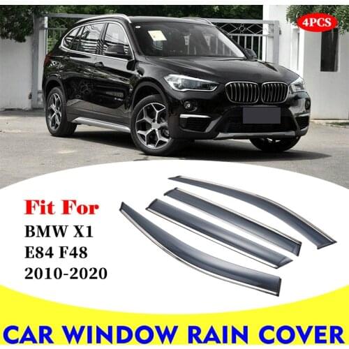 For BMW X1 E84 F48 window visor car rain shield deflectors awning trim cover exterior car-styling accessories parts 2010-2020