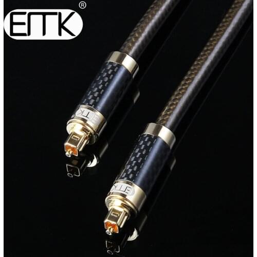EMK Optical Audio Cable Digital Sound SPDIF Coaxial Cord Toslink Fiber Optic Cable OD8.0