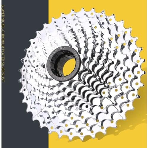 Mtb mountain bike flywheel 6 7 8 9 10 speed chrome-plated rotary flywheel road bike tower wheel 28T 32T 36T bicycle flywheel