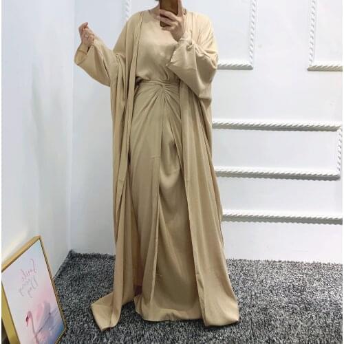 Kaftan Abaya Dubai Turkey Islam Arabic Muslim Sets Robe Longue Kimono Ensemble Femme Musulmane Abayas For Women Caftan Marocain