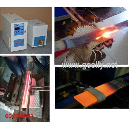 40KW Induction Heating machine heating Brazing tungsten carbide tip to a metal plate