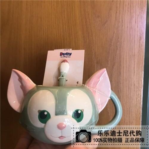 Disney coffee mug mug mug cartoon cartoon cartoon Geradoni spoon ceramic mug gift mug