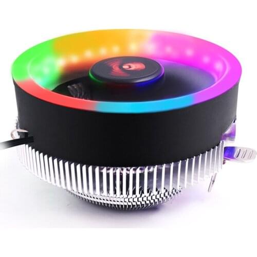 COOLMOON AMD Q2 Radiator Desktop Computer 3Pin CPU Radiator Mute Fan Color Luminous General CPU Cool Fan