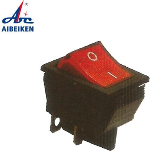Boat Rocker-Switch Red-Light SPST KCD2 ON-OFF 16A/250V KCD4-202 AC 5pcs 4-Pin KCD2-201/N