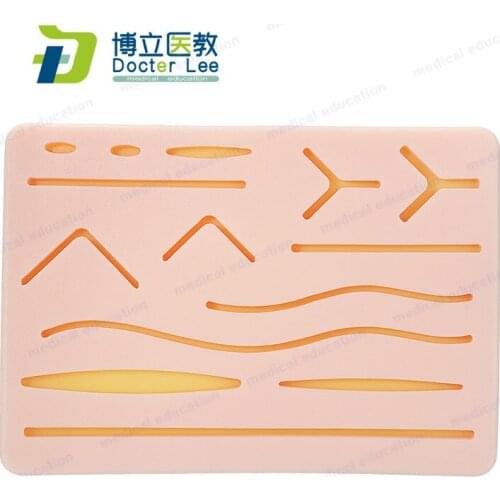 Manikin Reusable Silicon Suture Pad for Suture Training Durable Suture Practice Kit to be Used by Students Traning and Learning