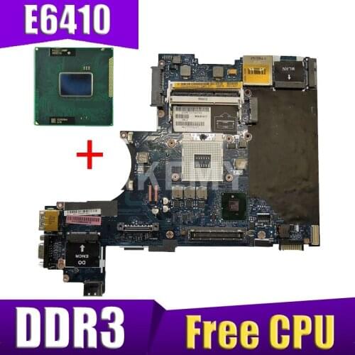 Akemy laptop Motherboard For DELL Latitude E6410 CN-08885V 08885V LA-5471P MAIN BOARD QM57 DDR3 free cpu