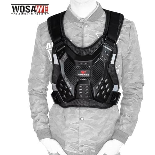 WOSAWE Motorcycle Jacket Men Full Body Armor Vest Motocross Racing Protective Gear Chest Protection Off-road Anti-drop Jacket