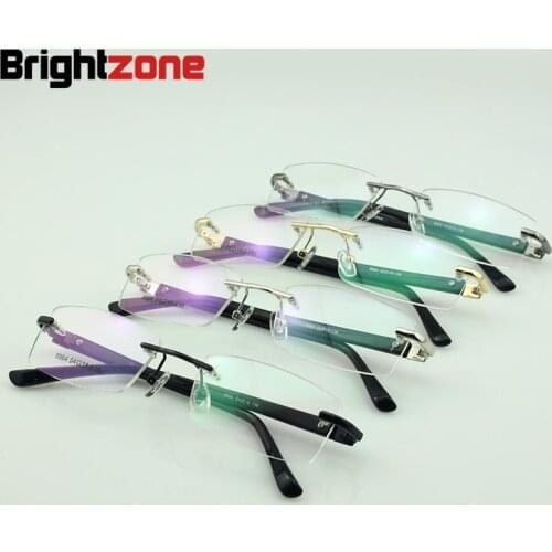 Mens prescription eyeglasses designer frame optiacl glasses plastic temples eyewear RX-able Jiong 8864