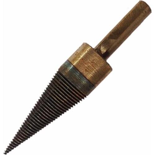 Drill tip For Electric drill with triangular/square shank Fast wood splitting rural wood breaker tool Splitting wood cone drill