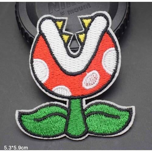 Sunflower Squash Plants Zombie Iron On Embroidered Clothes Patches For Clothing Stickers Garment Wholesale