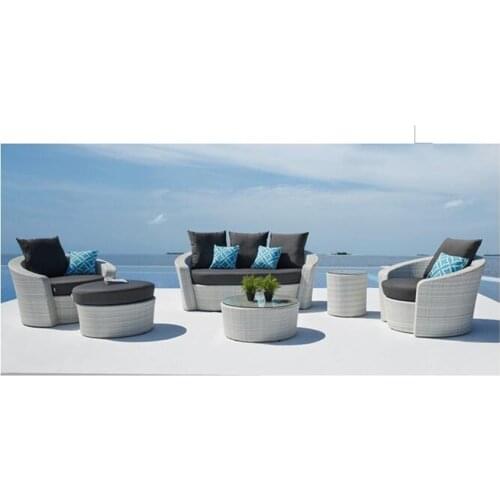 New arrival all weather rattan garden outdoor sofa furniture sales