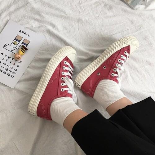 Canvas shoes Korean style spring 2021 female new trend all-match casual fashion platform casual shoes