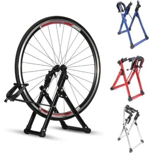 Bike Wheel Truing Stand Home Mechanic Truing Stand Maintenance MTB Bicycle Repair Tool Support for 24-28 inch Wheel Tire Tyre