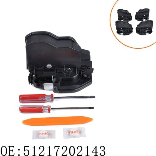 Door Lock Actuator Front Left Door Lock Latch Replacement 51217202143 for 525i 528i X3 X5 with Removal Tool