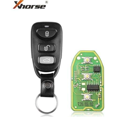 Xhorse Wire Universal Remote Key for Hyundai 3+1 Buttons XKHY01EN 5Pcs/Lot