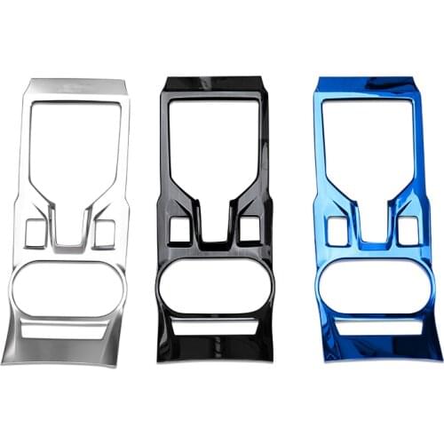 QHCP Stainless Steel Water Cup Holder Panel Gear Shift Panel Cover Trims Auto Accessorries Fit For Subaru XV 2018 Free Shipping