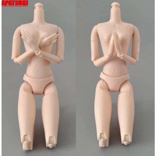 1pc 1/6 14 Jointed DIY Movable Rotatable Naked Doll Body For 11.5" BJD Dollhouse DIY Body Without Head 1:6 Doll Accessories Kids
