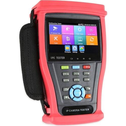 4.3 Inch H.265 4K IP CCTV Tester Monitor Analog Camera Tester Rapid ONVIF TDR For RJ45 WIFI POE 48V