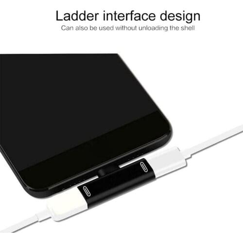 Type C to Type-C Audio Converter Charger Adapter For Huawei 6 Plus Xiaomi Adapter S9 8 3.5mm P30 Mi S8 Headphone for Samsung P2