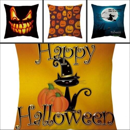 Halloween Decoration For Home Cartoon Pumpkin Bat Ghost Pillowcase Horror Halloween Party Supplies Accessories Haloween Ornament