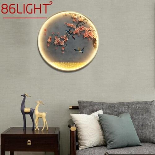 86LIGHT LED Contemporary Wall Light Flower Figure Sconces Round Lamp Creative For Home Decoration