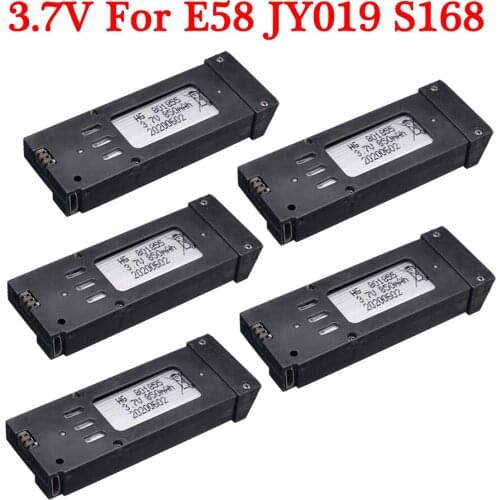 Upgraded Power 3.7V 850mAh Lipo Battery For E58 S168 JY019 RC Drone Quadcopter Spare Parts 3.7v Rechargeable Battery for E58