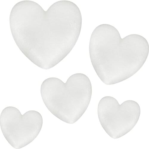 Heart-shaped White Bubble Polystyrene foam wedding decoration heart shaped Creative Handmade Flower Arrangement DIY Bubble Love