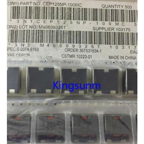 Free shipping 10pcs CEP125NP-100MC 10uH 7.6A SUMIDA flat copper wire high current power