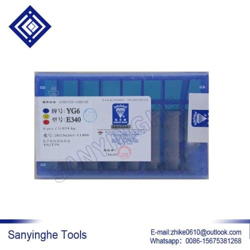 Free shipping high quality 8pcs/lots YG6 / YG8 E340 carbide welding inserts brazed insert blade tools