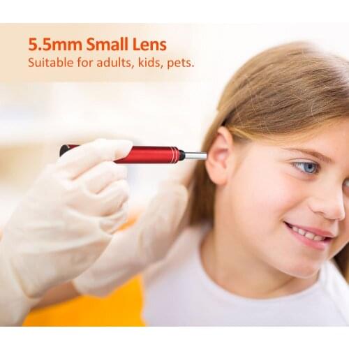 5.0/5.5mm 3.0/5.0MP Wireless WiFi Ear Pick Otoscope Camera Borescope Luminous Ear Wax Cleaning Teeth Oral Inspection Health Care