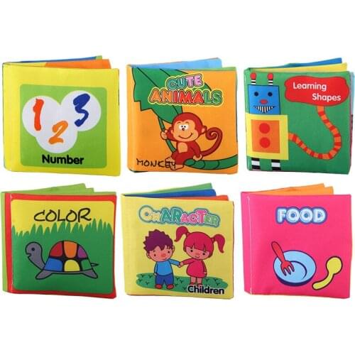 Baby Book Soft Cloth Books Toddler Newborn Early Learning Develop Cognize Reading Puzzle Toys Infant Quiet