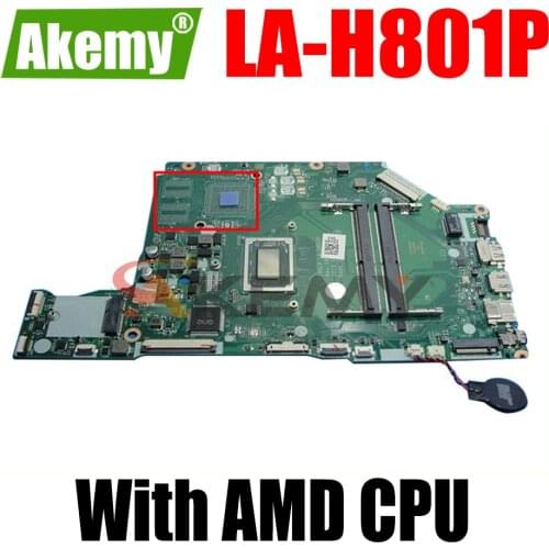 For Aspire Acer A315 A515 A315-42 A515-43 Laptop Motherboard EH5LP LA-H801P MB With AMD CPU DDR4 100% Fully Tested