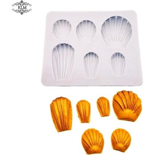 Shell-shaped resin mold cake decoration tool chocolate candy block mold clay tool товары для дома и кухнии KLM