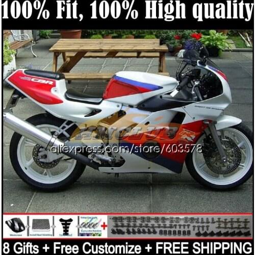 Injection For HONDA CBR250RR CBR 250 250RR 90 91 92 93 94 41CL.97 MC22 CBR250 R RR 1995 1996 1997 1998 1999 Fairing white red