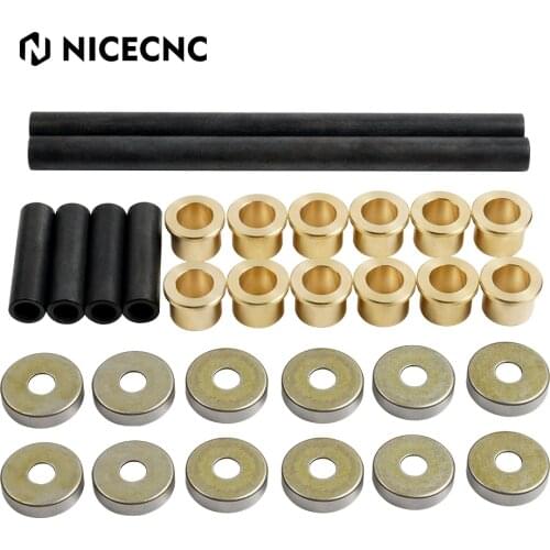 NICECNC ATV A-Arm Bushing Shaft Thrust Cover Guide Kits For Yamaha BANSHEE 89-06 RAPTOR 250 08-13 700 06-21 700R 11-21 Aluminum